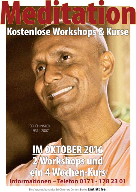 Plakat Meditationskurs Oktober 2016