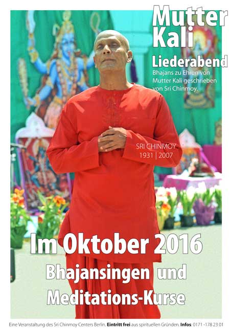 Kali Bhajan Lieder-Abend im Oktober 2016